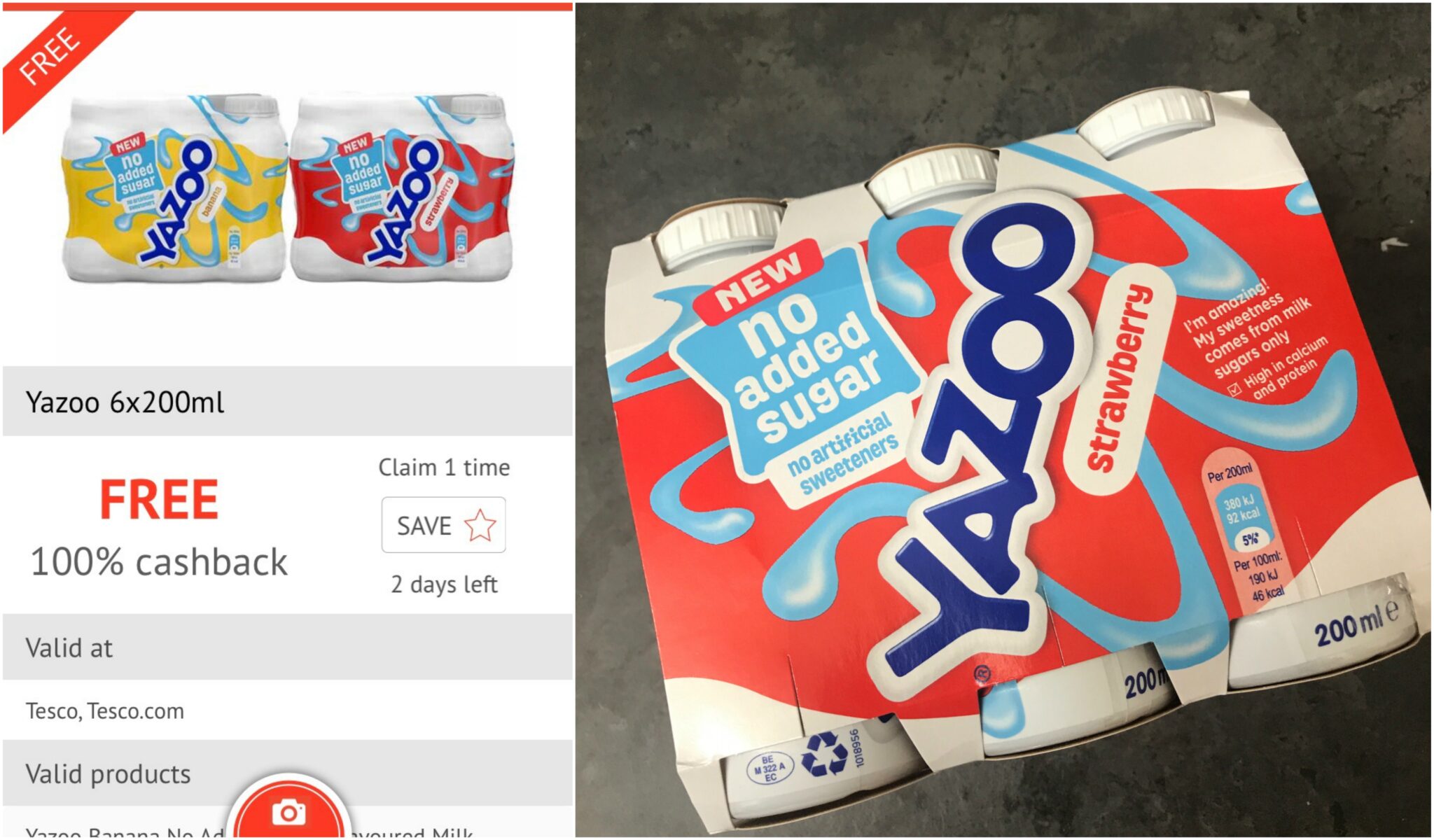 Free pack of Yazoo checkoutsmart app