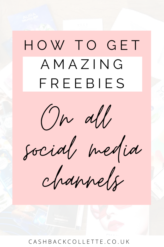 get freebies on social media