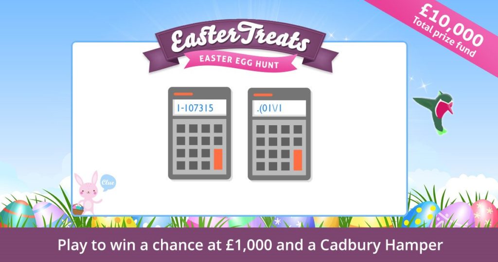 TopCashback seasonal Easter game