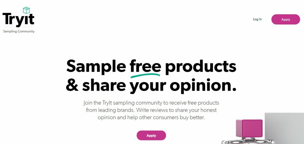 tryit product testing sampling opportunities app and website