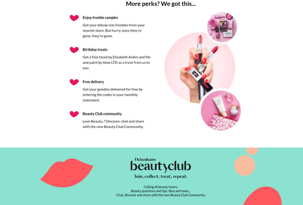 Debenhams beauty club product testing opportunities