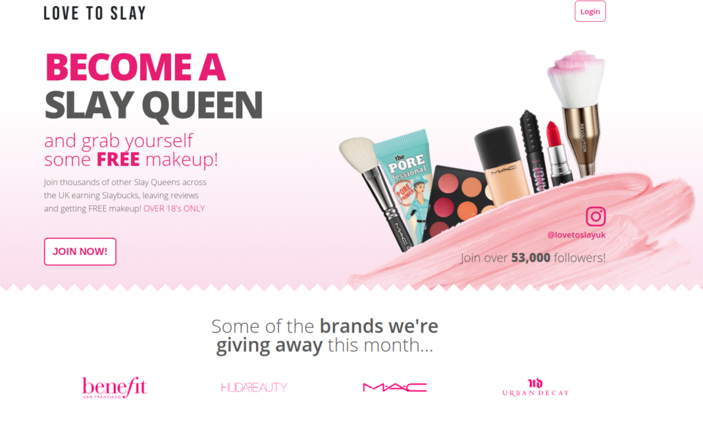 Love to slay product testing free makeup and beauty stuff