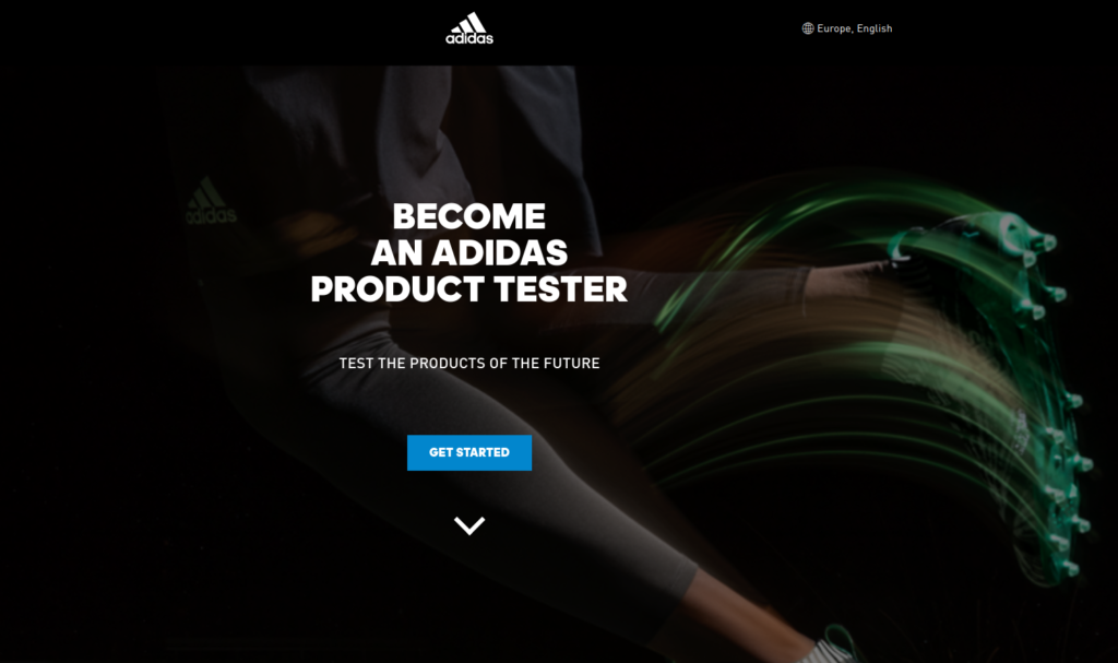 adidas product testing opportunities