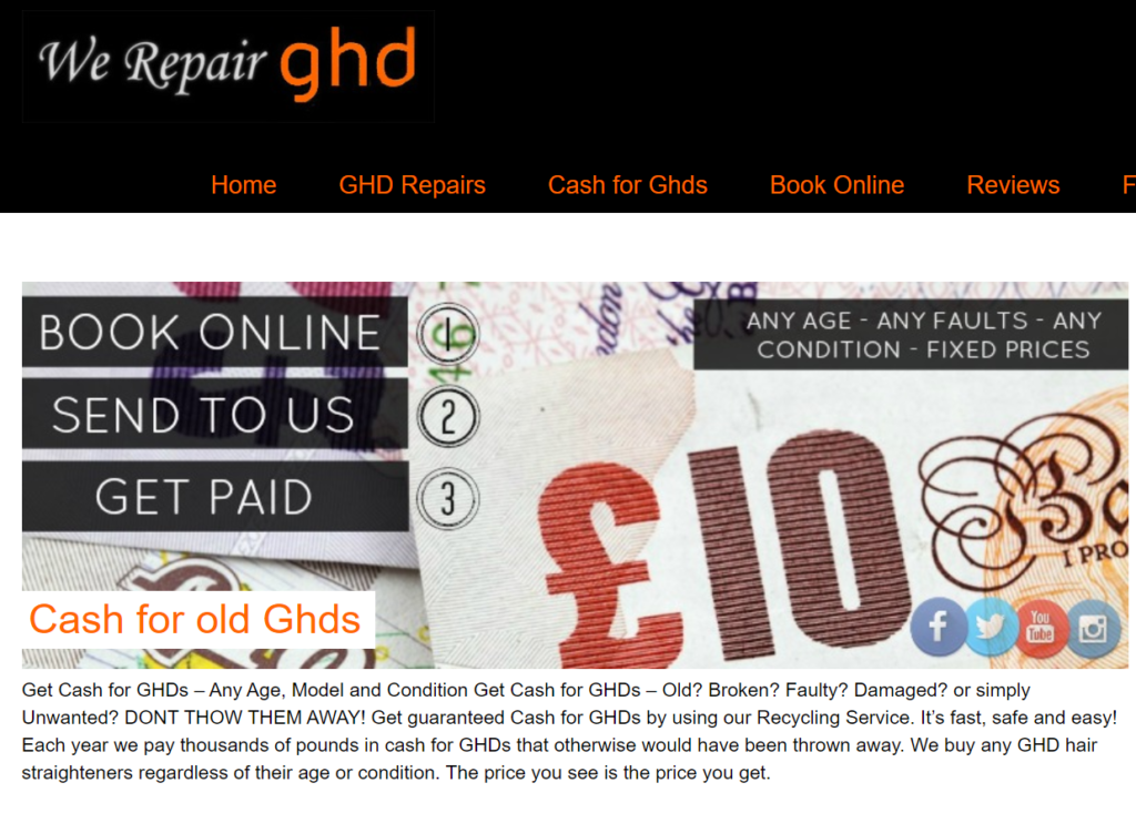 Get paid for old GHDs