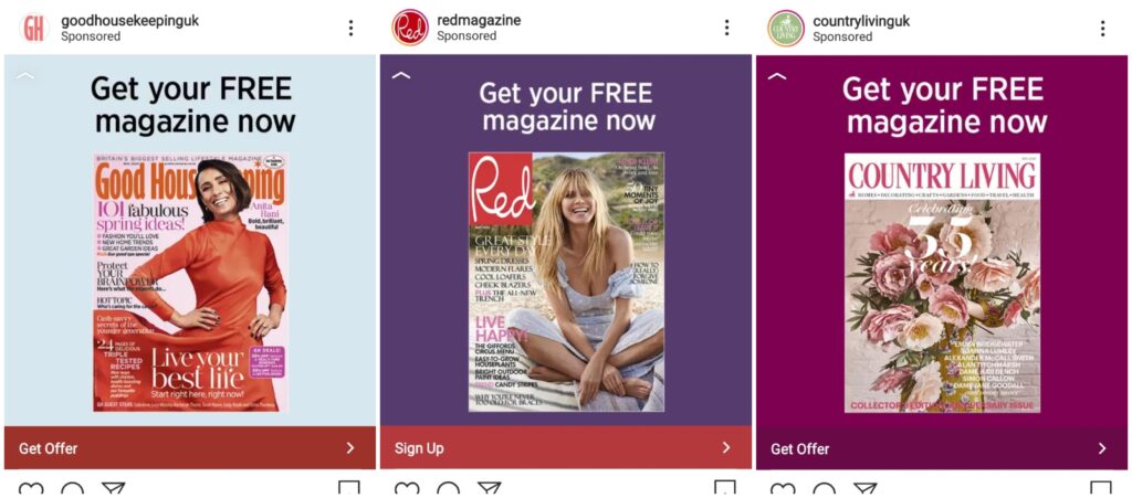 free magazines sponsored posts