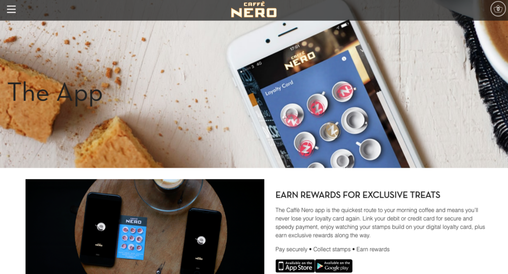 Caffe Nero loyalty card app