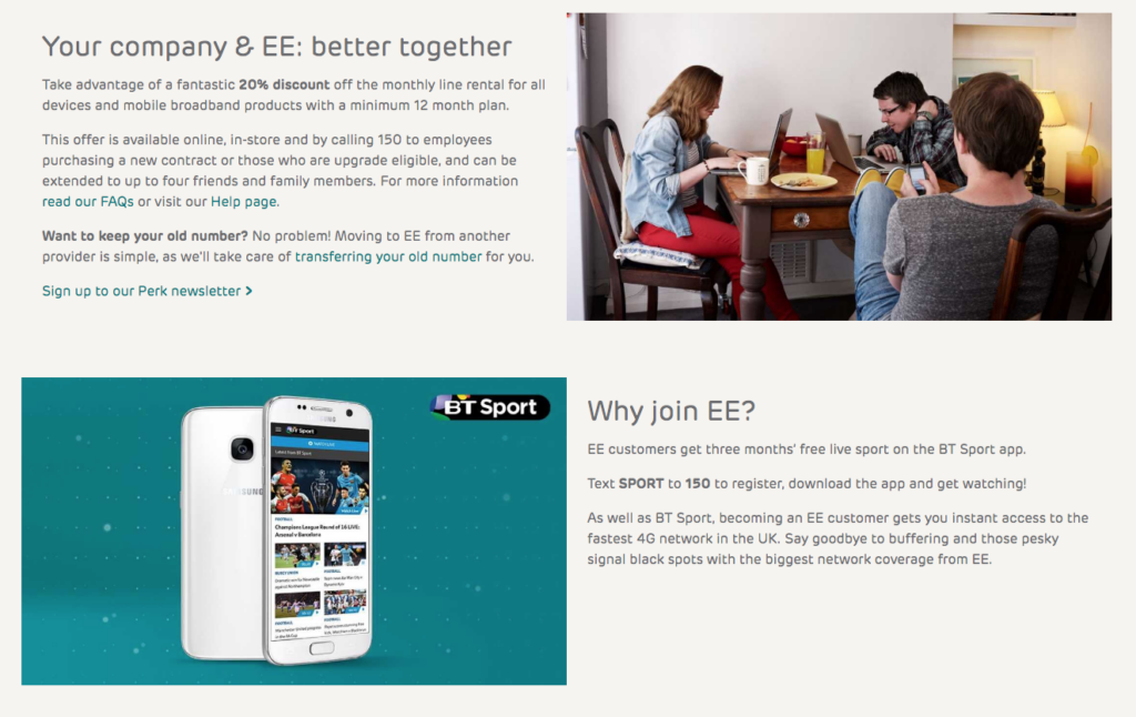 EE Rewards BT Sport