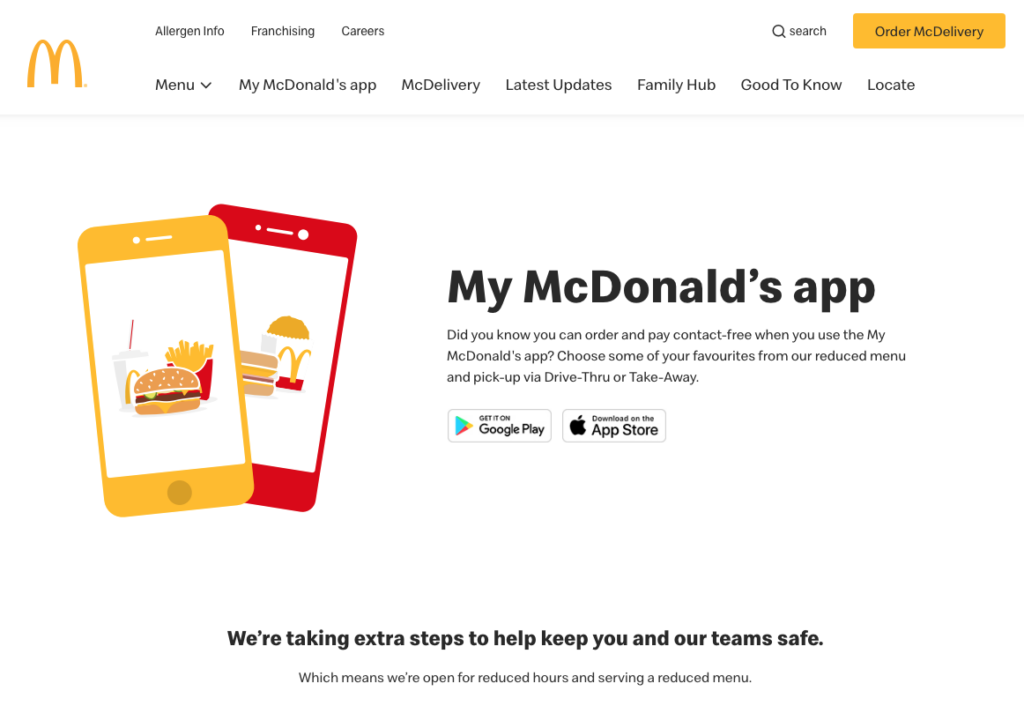 McDonald's loyalty app