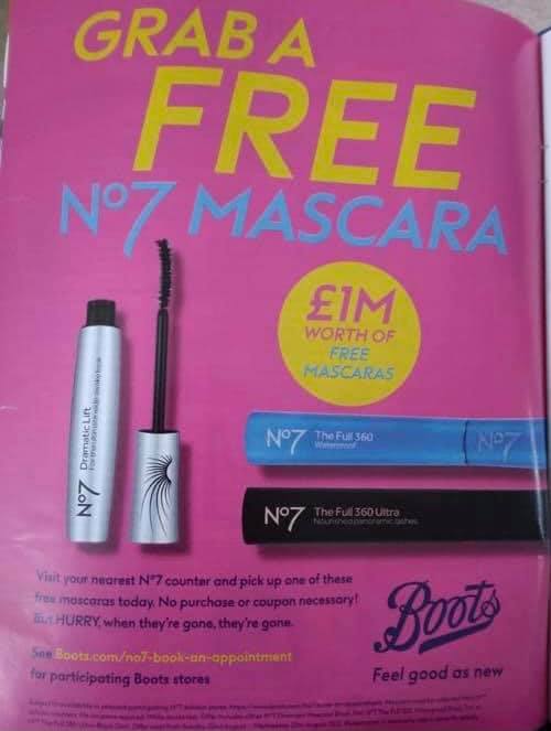 free no7 mascara
