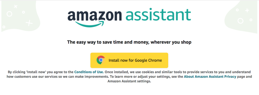 Browser extensions - Amazon assistant