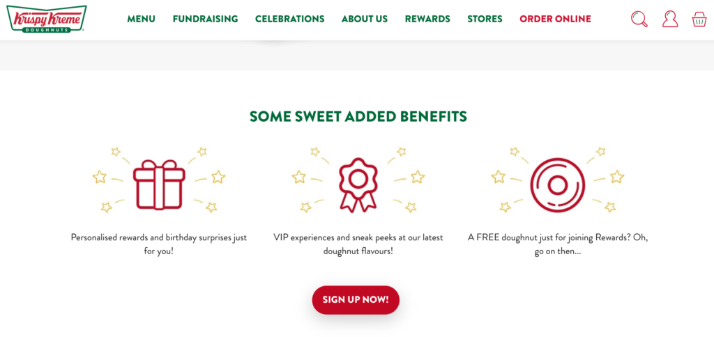 Krispy Kreme rewards benefits