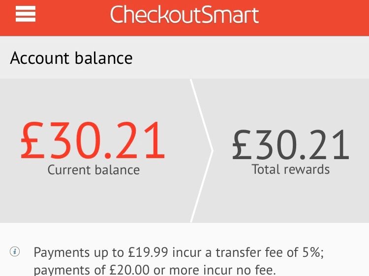 supermarket cashback app payout checkoutsmart