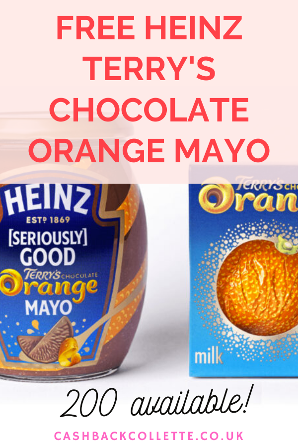 FREE HEINZ TERRY'S CHOCOLATE ORANGE MAYO
