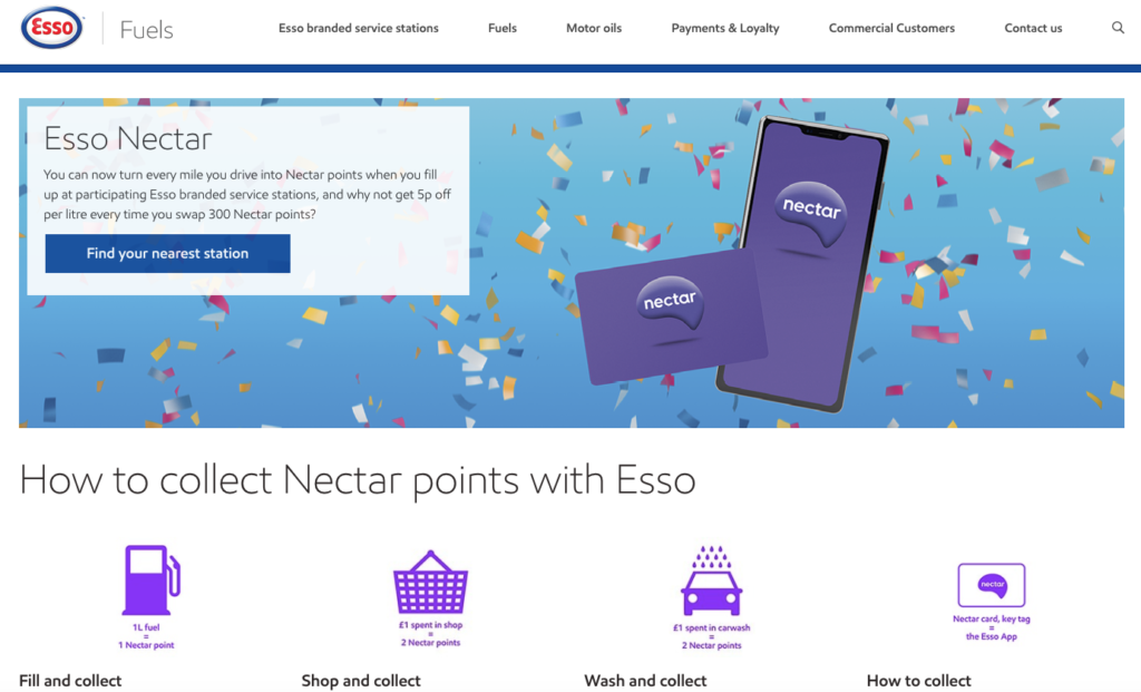 ESSO Nectar rewards