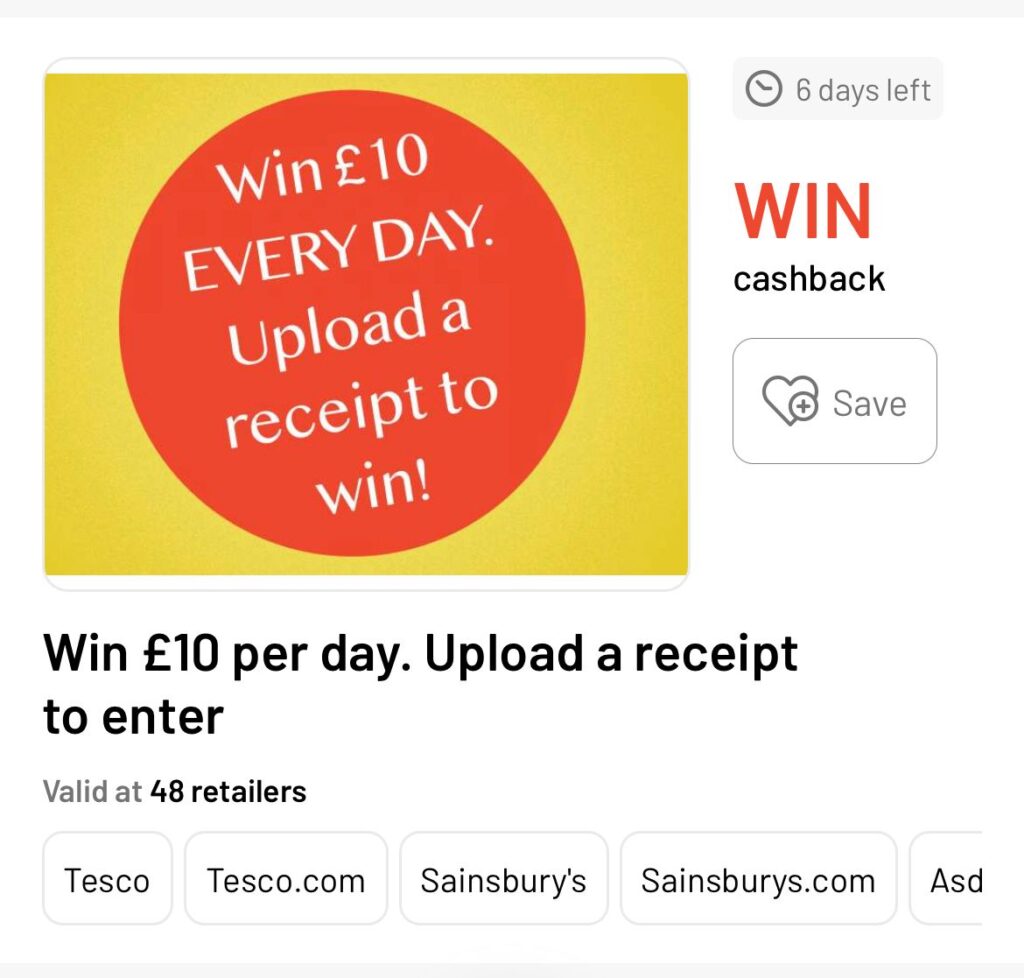 Win £10 competition