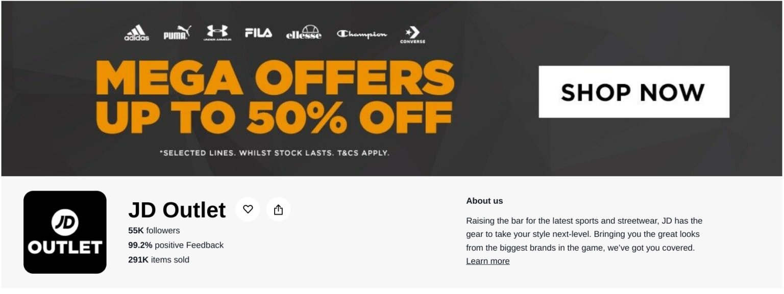 Top 50 eBay Outlet Stores In The UK (2022) Cashback Collette