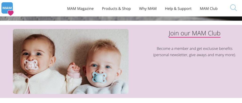 MAM baby club freebies and discounts