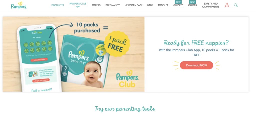 Free Pampers Nappies 