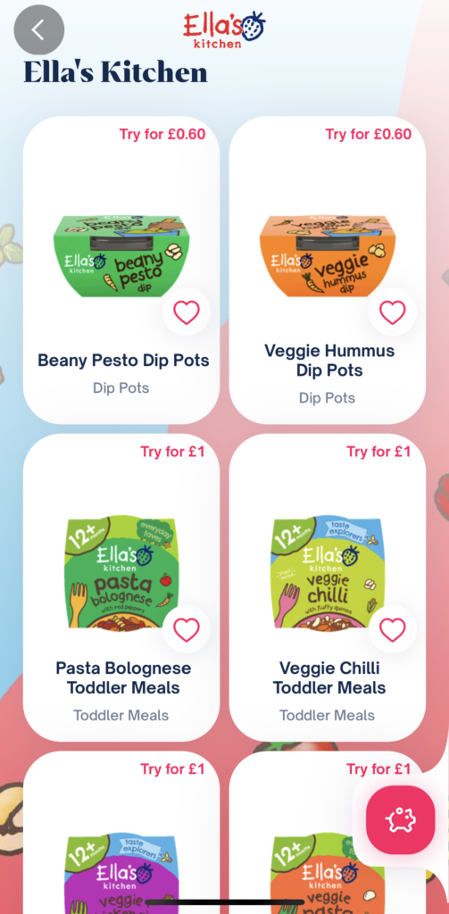 Shopmium free baby food and snacks