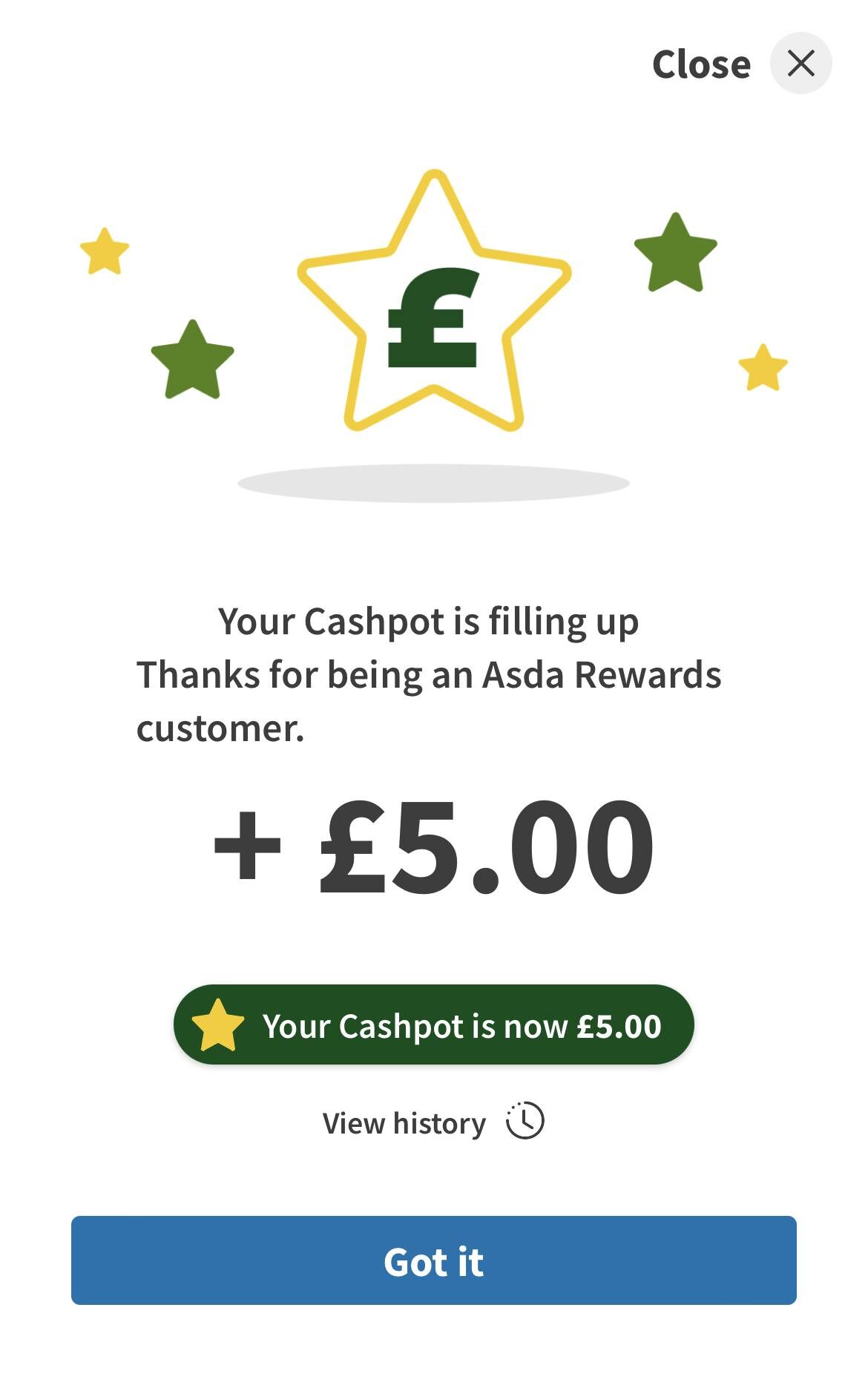 Asda brings back £5 bonus for shoppers who use Rewards app for