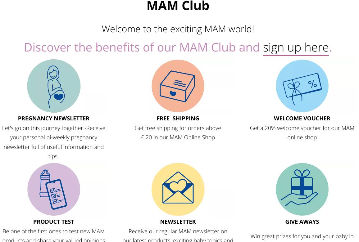 MAM Club - baby clubs to join