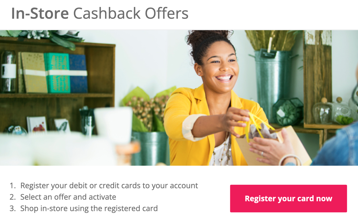 TopCashback in-store offers 
