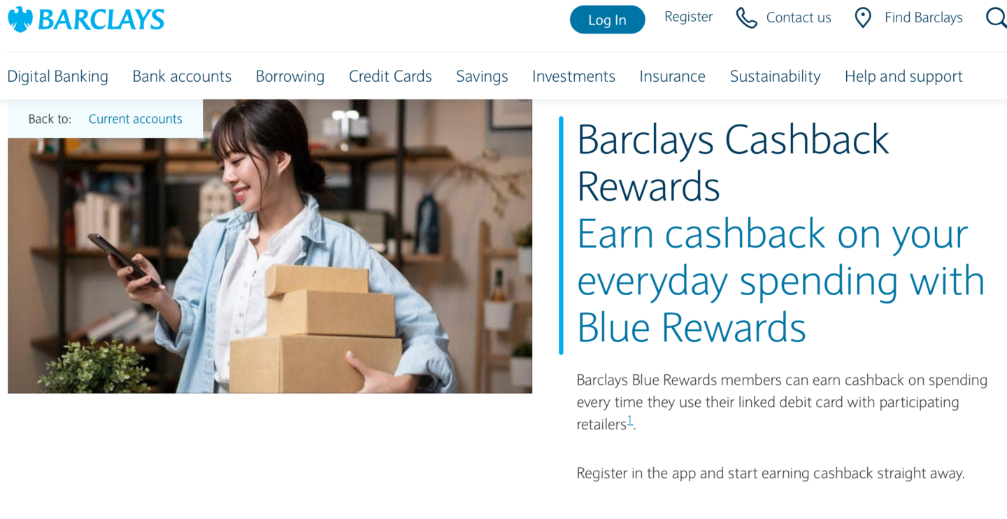 Barclays Cashback Blue Rewards