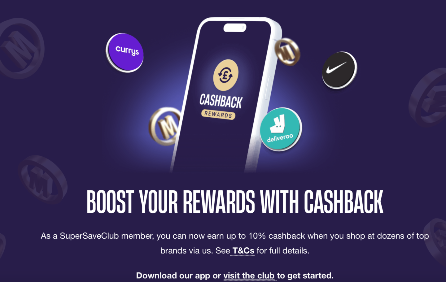 MoneySuperMarket cashback rewards