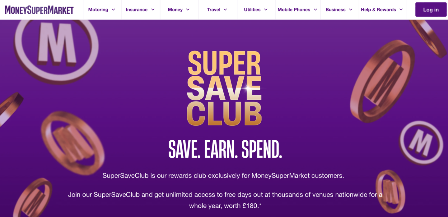 SuperSaveClub homepage