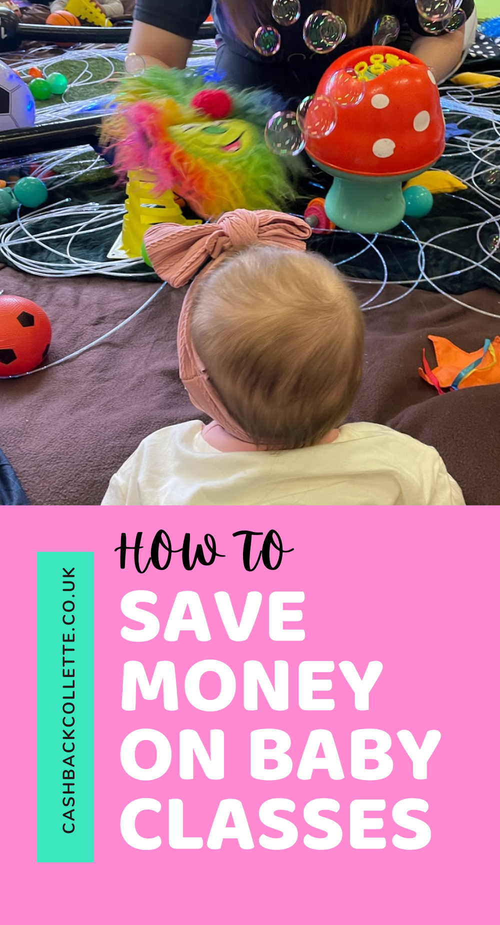 Save money on baby and toddler classes pin