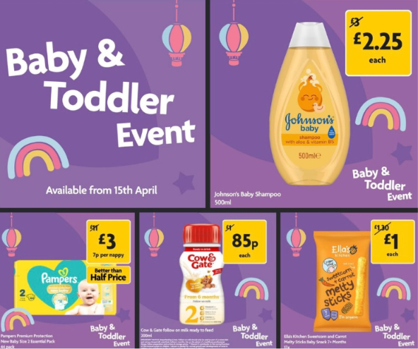 Morrisons baby and toddler event deals 